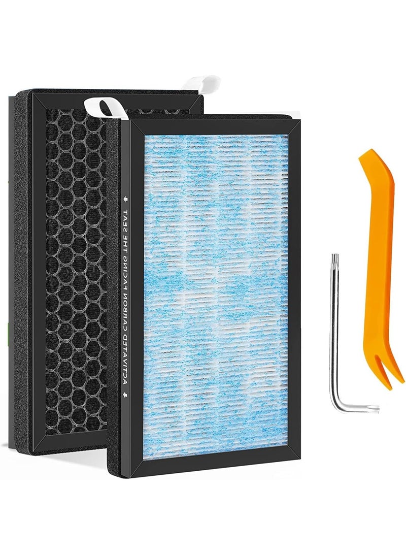 Moonmen Tesla Model 3 Cabin Air Filter Model Y HEPA Air Intake Replacement 2 Pack with Activated Carbon Tesla Accessories, 2016-2025 - Image 1